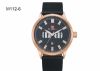 men's quartz watch water proof pu leather strap wrist watch